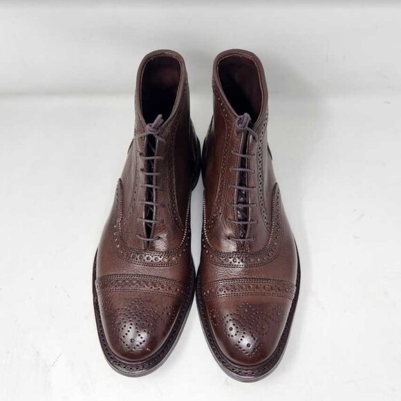 Mens 8.5 EEE Allen Edmonds Hamilton cap toe Brown Tumbled oxford dress boot 2825 main image 12